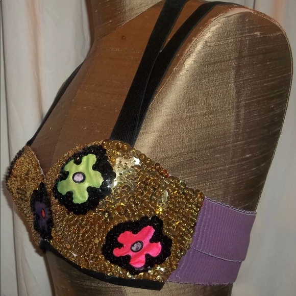 Dana Deatherage Vintage GoGo Belly Dancer Bra M - Picture 5 of 8